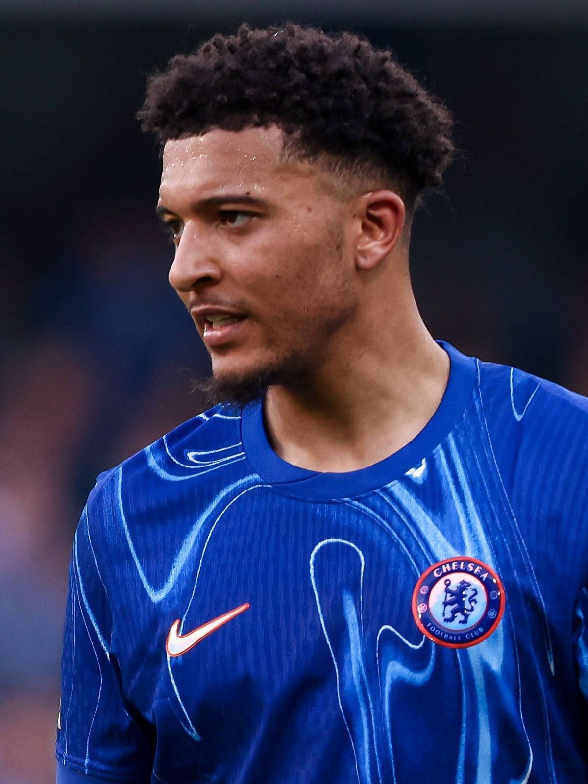 Chelsea v Leicester City Premier League 09 03 2025. Jadon Sancho of Chelsea during the Premier League match between Chelsea and Leicester City at Stamford Bridge, London, England on 9 March 2025. L...