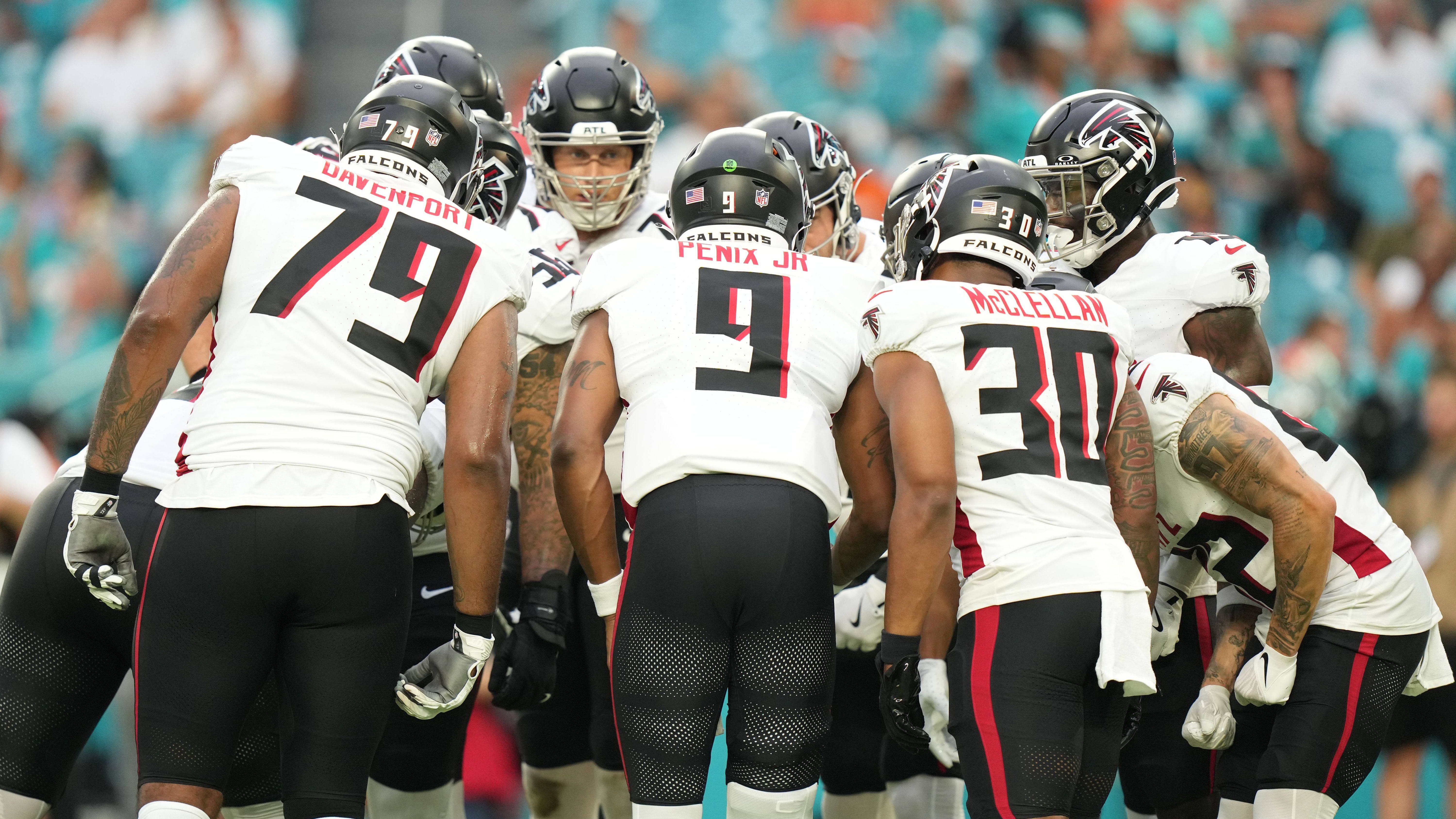 <strong>Atlanta Falcons - 41.758 Kilometer</strong><br>Kürzeste Reise: 896 Kilometer (Carolina Panthers)<br>Weiteste Reise: 15.134 Kilometer (Indianapolis Colts)
