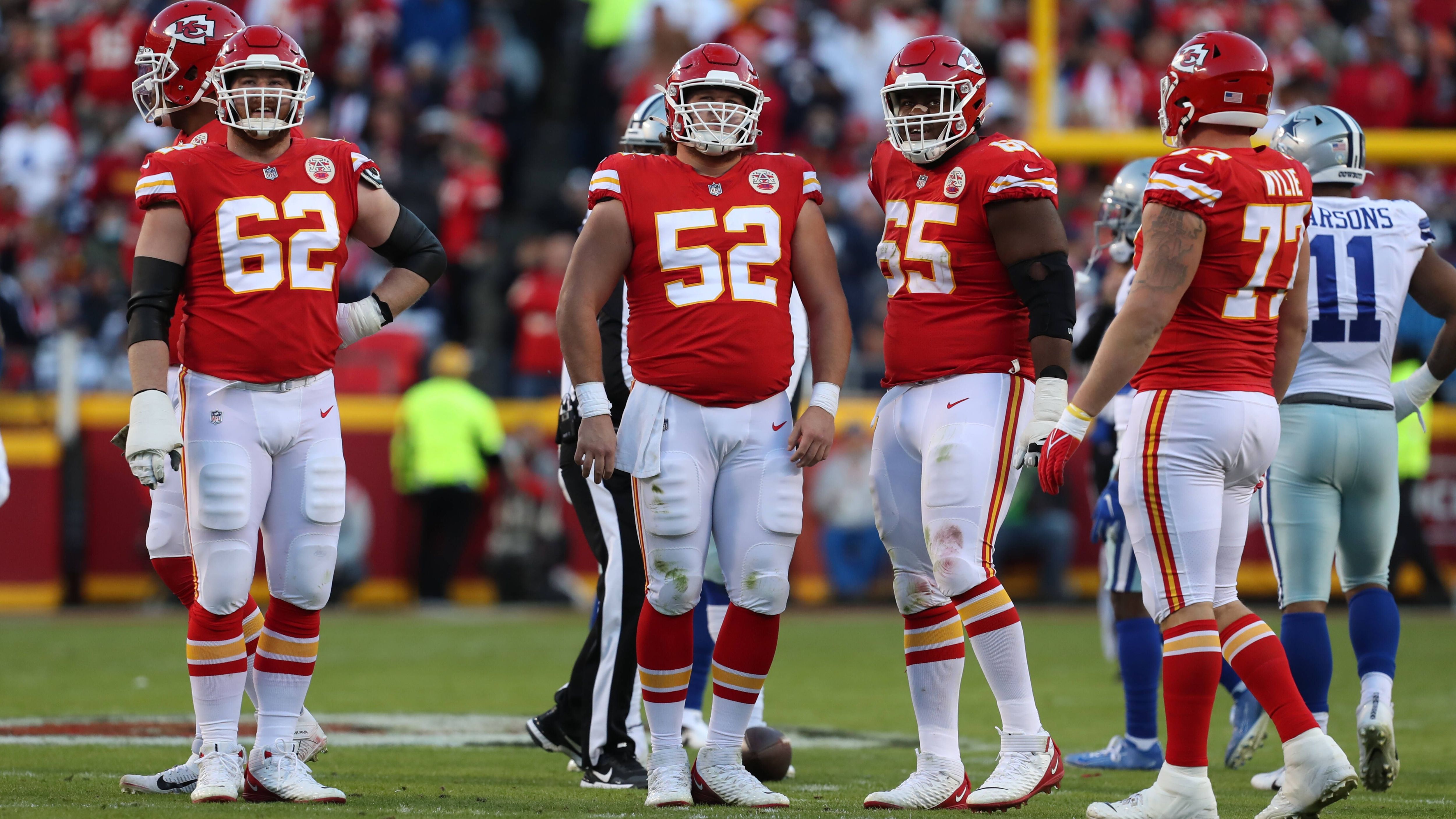 <strong>Offensive Line: Kansas City Chiefs</strong><br>Sacks zugelassen: 27