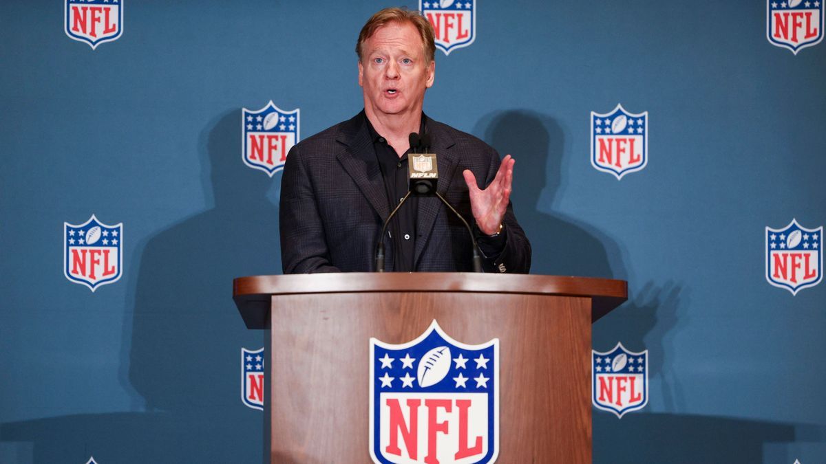NFL, American Football Herren, USA NFL Annual Mar 26, 2024; Orlando, FL, USA; NFL Commissioner Roger Goodell speaks to media during the annual league meetings at the JW Marriott. Orlando FL USA, ED...