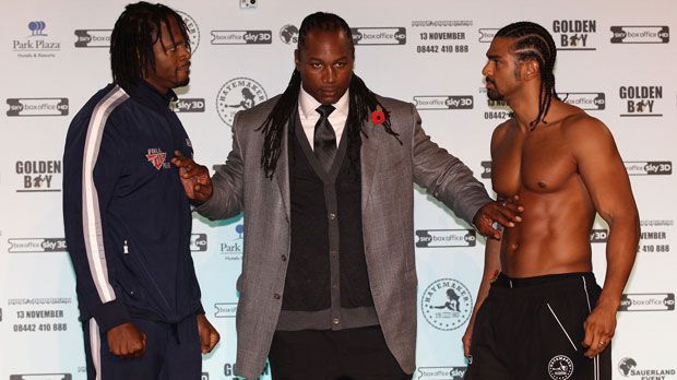 
                <strong>David Haye vs. Audley Harrison (2010)</strong><br>
                David Haye vs. Audley Harrison (2010): Vor seiner zweiten Titelverteidigung gegen Audley Harrison prognostizierte Haye einen frühen Knockout. Um zu verdeutlichen, wie einseitig es werden würde, verglich Haye den Kampf mit einer Massenvergewaltigung. Der Aufschrei der Medien ließ ihn kalt. Haye legte sogar noch nach: Der Weltmeister gewann durch TKO in der 3. Runde. Bis dahin gaben beide Kontrahenten kaum einen Schlag ab. Im Nachhinein prahlte Haye, er hätte Geld auf einen Drittrunden-K.o. gesetzt und daher vorher nichts unternommen. 
              