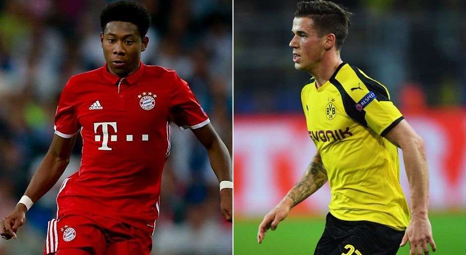 
                <strong>Bayern vs. BVB</strong><br>
                Abwehr: David Alaba vs. Erik Durm: Und auch der letzte in Bayerns Viererkette holt sich den Punkt nach Hause. Auch wenn dem Österreicher in dieser Saison längst nicht alles gelingt, überzeugte er zuletzt doch mehr als Durm oder Marcel Schmelzer. Trotzdem: Die Einzelspieler der Münchener Viererkette mögen ihre direkten Duelle gegen die BVB-Defensive gewonnen haben, der Unterschied zu den Dortmundern ist aber weitaus kleiner, als es der deutliche Zwischenstand von 4:1 vermuten lässt.
              