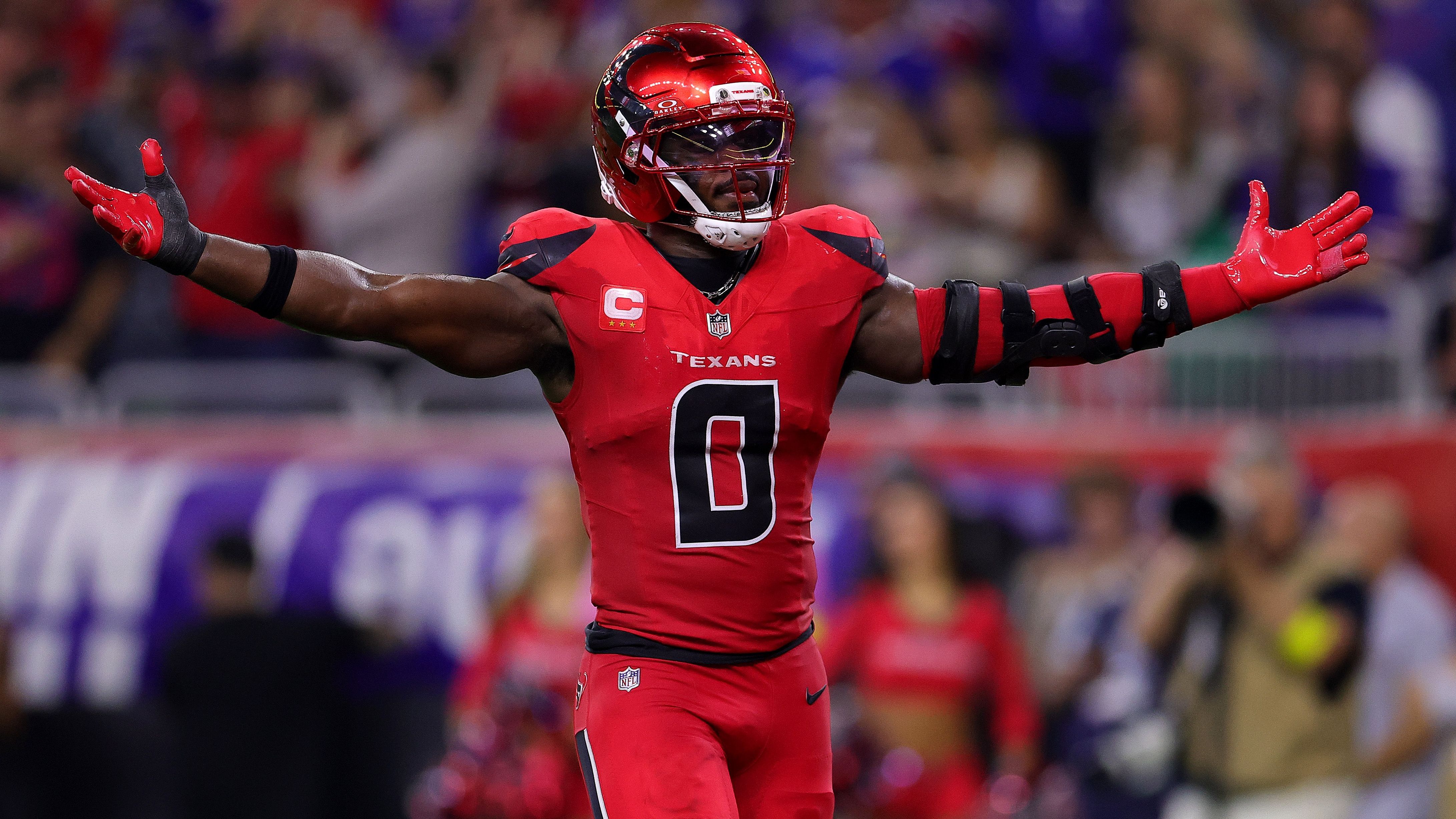 <strong>Houston Texans: Azeez Al-Shaair</strong><br><strong>Position:</strong> Linebacker