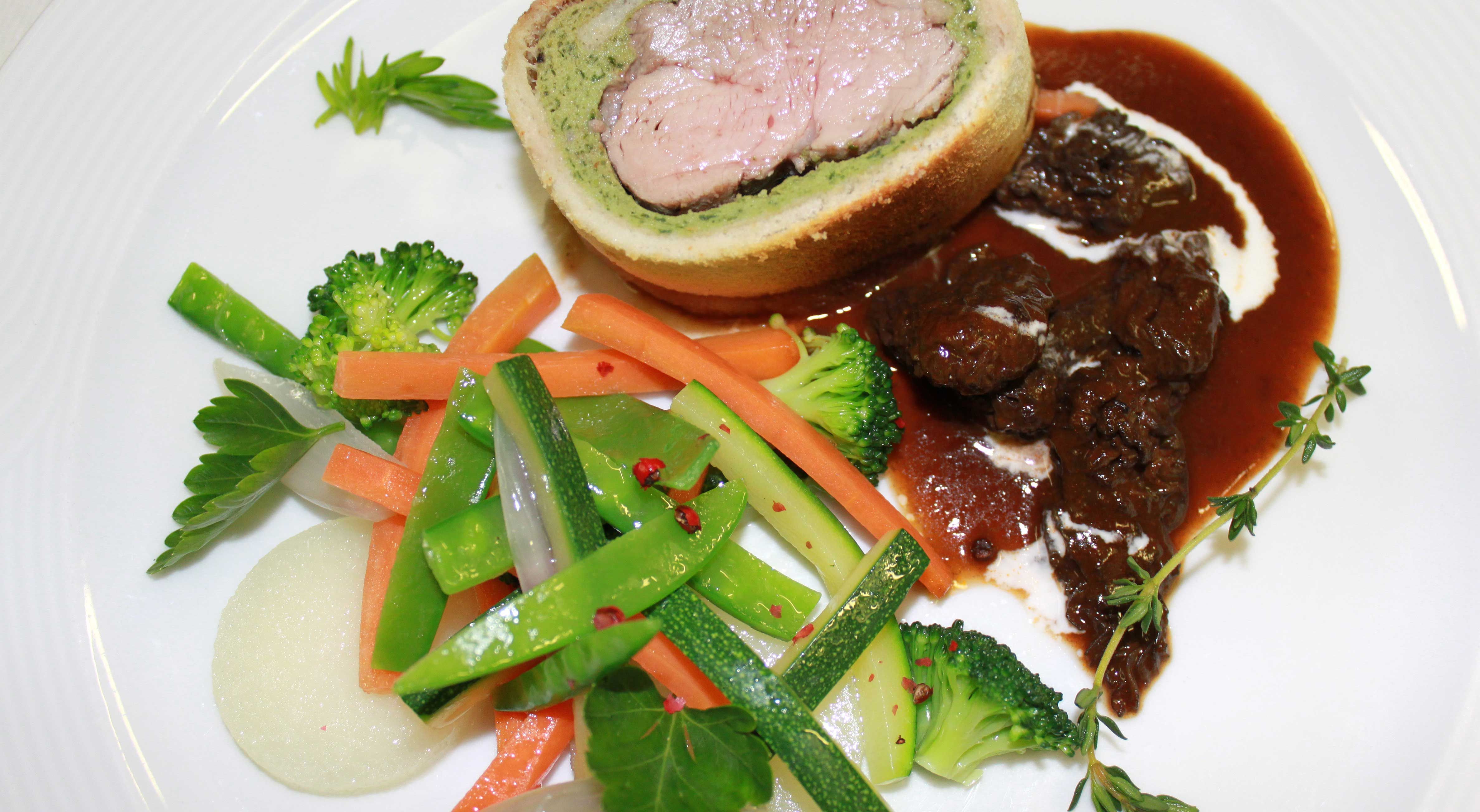Schweinefilet mit Morchelrahmsauce