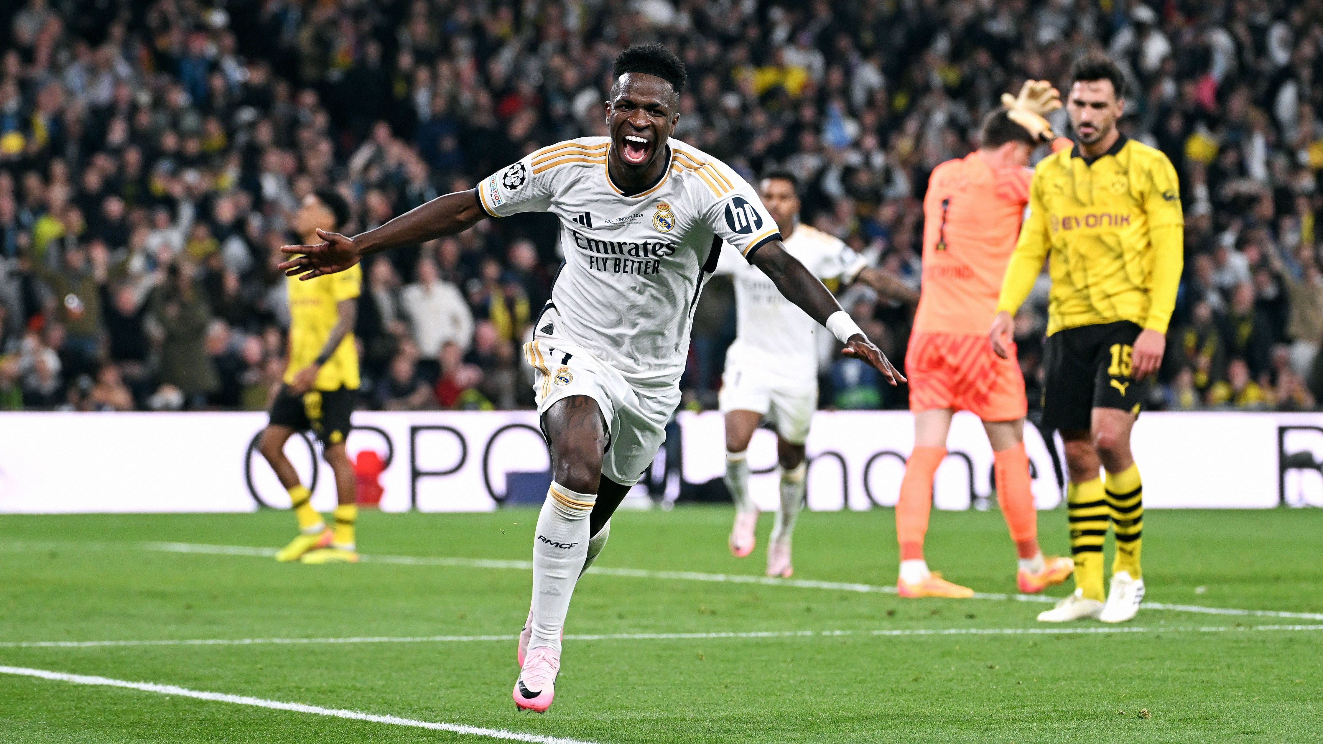 <strong>"Daily Mirror" (England)</strong><br>"Wieder Könige Europas: Real Madrid holt sich den Champions-League-Titel zurück, nachdem sie den Borussia-Dortmund-Schock überleben"