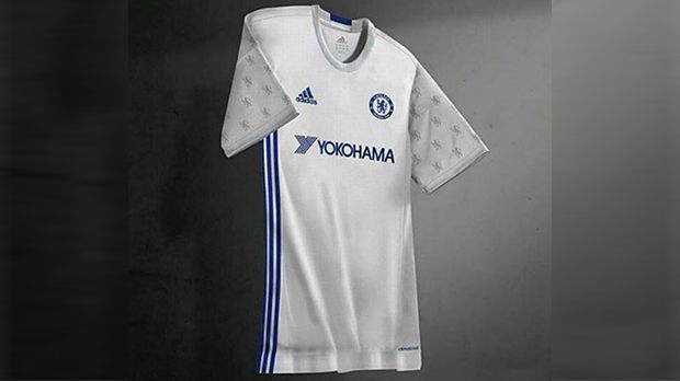 
                <strong>Chelsea Auswärtstrikot 2016/2017</strong><br>
                Auswärts werden die Blues angeblich, wie in dieser Saison, in weißem Dress erscheinen. Drei blaue Streifen an der Seite weisen nochmals auf den Sponsor Adidas hin. 
              