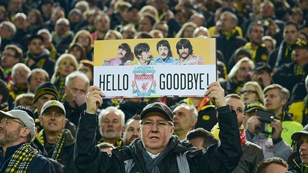
                <strong>Hello Liverpool!</strong><br>
                Hallo und auf Wiedersehen - auch dieser BVB-Fan konzentriert sich auf die gegnerische Mannschaft. Hallo und Tschüss - so leicht wurde es für Borussia Dortmund dann doch wieder nicht.
              