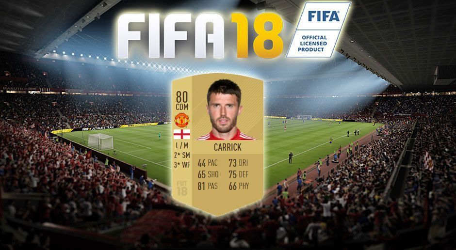 
                <strong>Zentraler Mittelfeldspieler: Michael Carrick</strong><br>
                Verein: Manchester UnitedAlter: 36 JahreGesamtstärke: 80
              