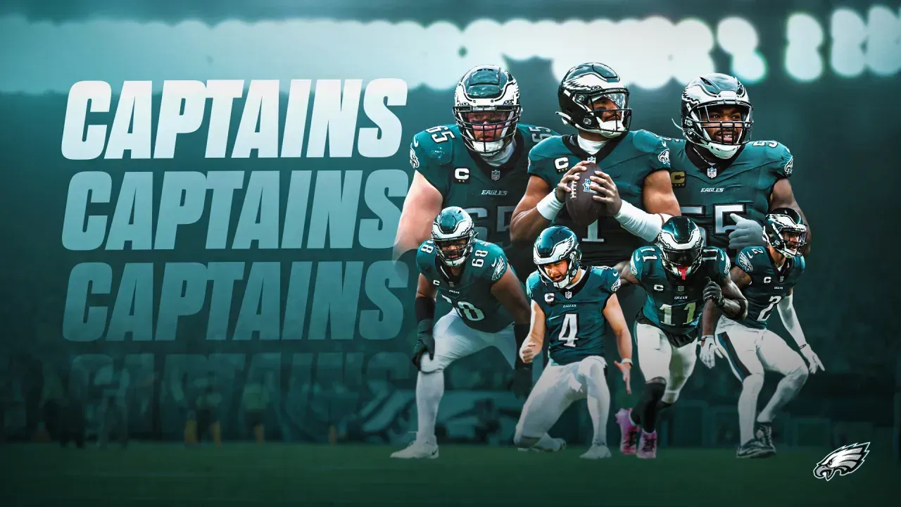 <strong>Philadelphia Eagles</strong><br>WR A.J. Brown, K Jake Elliott, DE Brandon Graham, QB Jalen Hurts, OT Lane Johnson, OT Jordan Mailata, CB Darius Slay