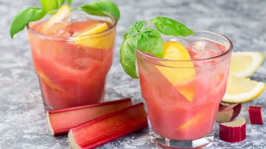 Erfrischende Rhabarberlimonade mit Minze - das perfekte Rezept für Sommertage!