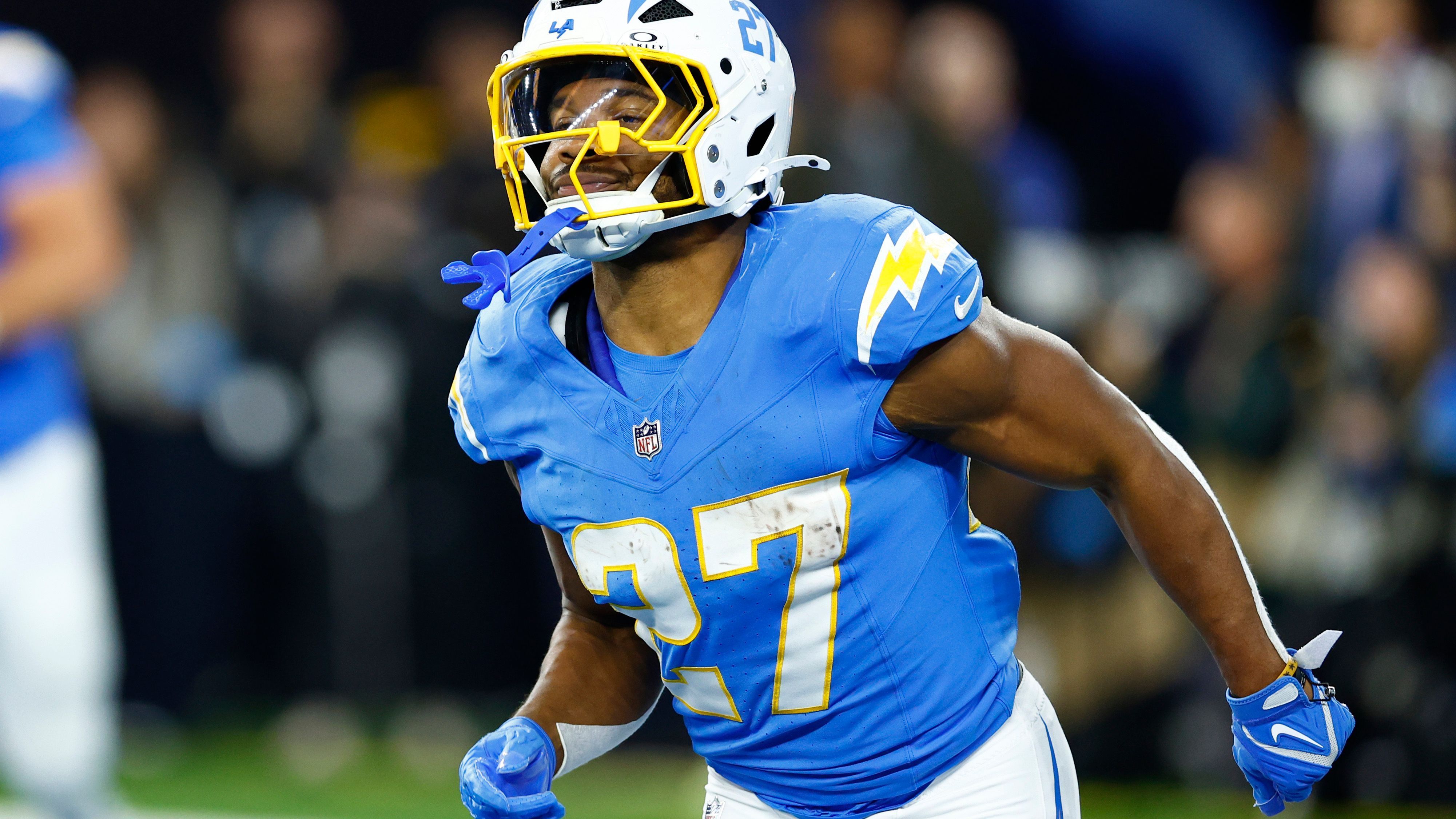 <strong>JK Dobbins (Running Back)</strong><br>Letztes Team: Los Angeles Chargers<br>In der Liga seit: 2020<br>Letztes Durchschnittsgehalt: 1,6 Millionen US-Dollar