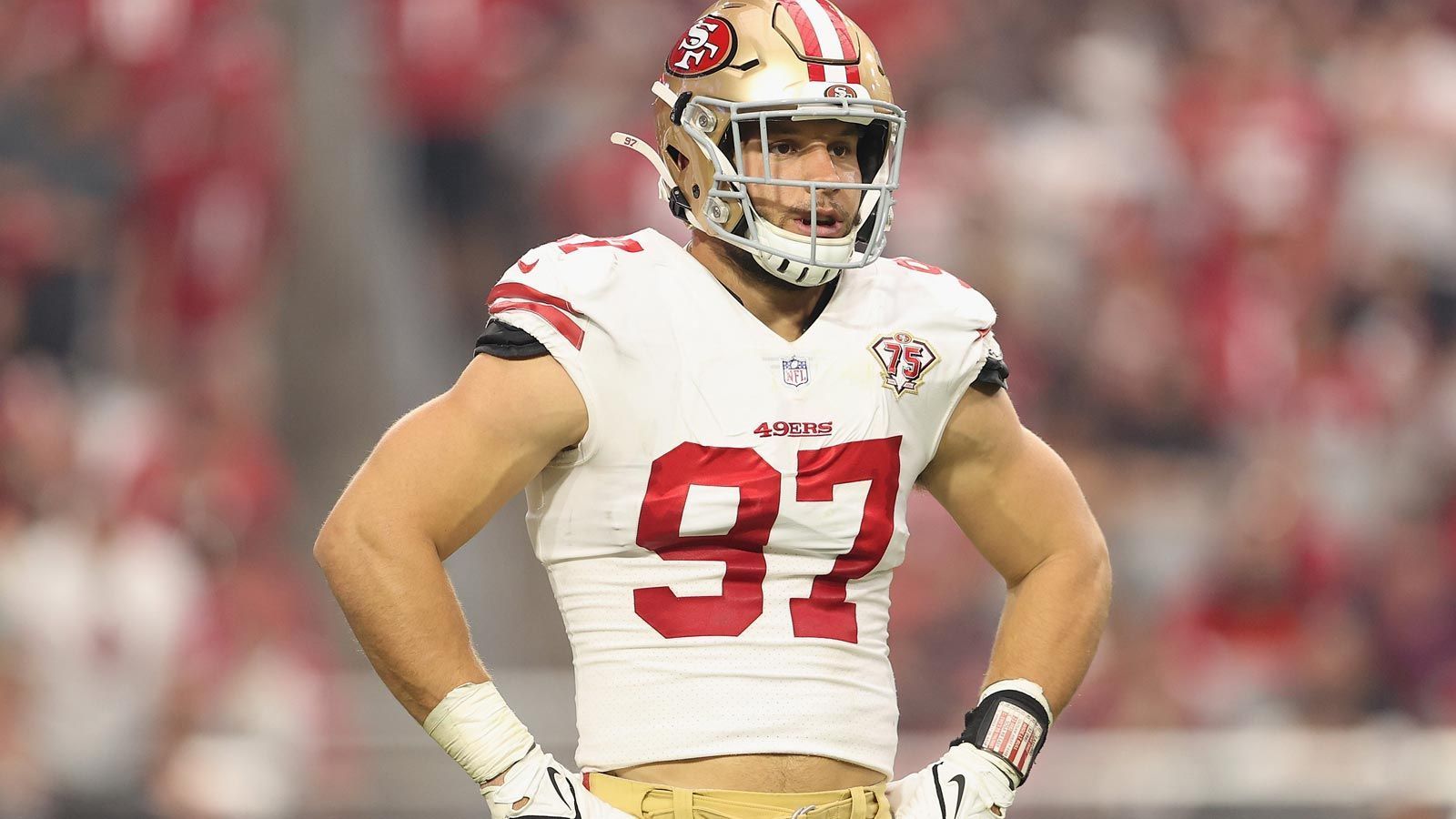 
                <strong>Nick Bosa (San Francisco 49ers)</strong><br>
                Draftposition: Runde 1/Pick 2 (2019) -Spiele: 27 -Wichtigste Statistiken: 17 Sacks, 59 Tackles, vier Forced Fumbles -Auszeichnungen/Erfolge: Defensive Rookie of the Year (2019), Pro Bowl (2019)
              