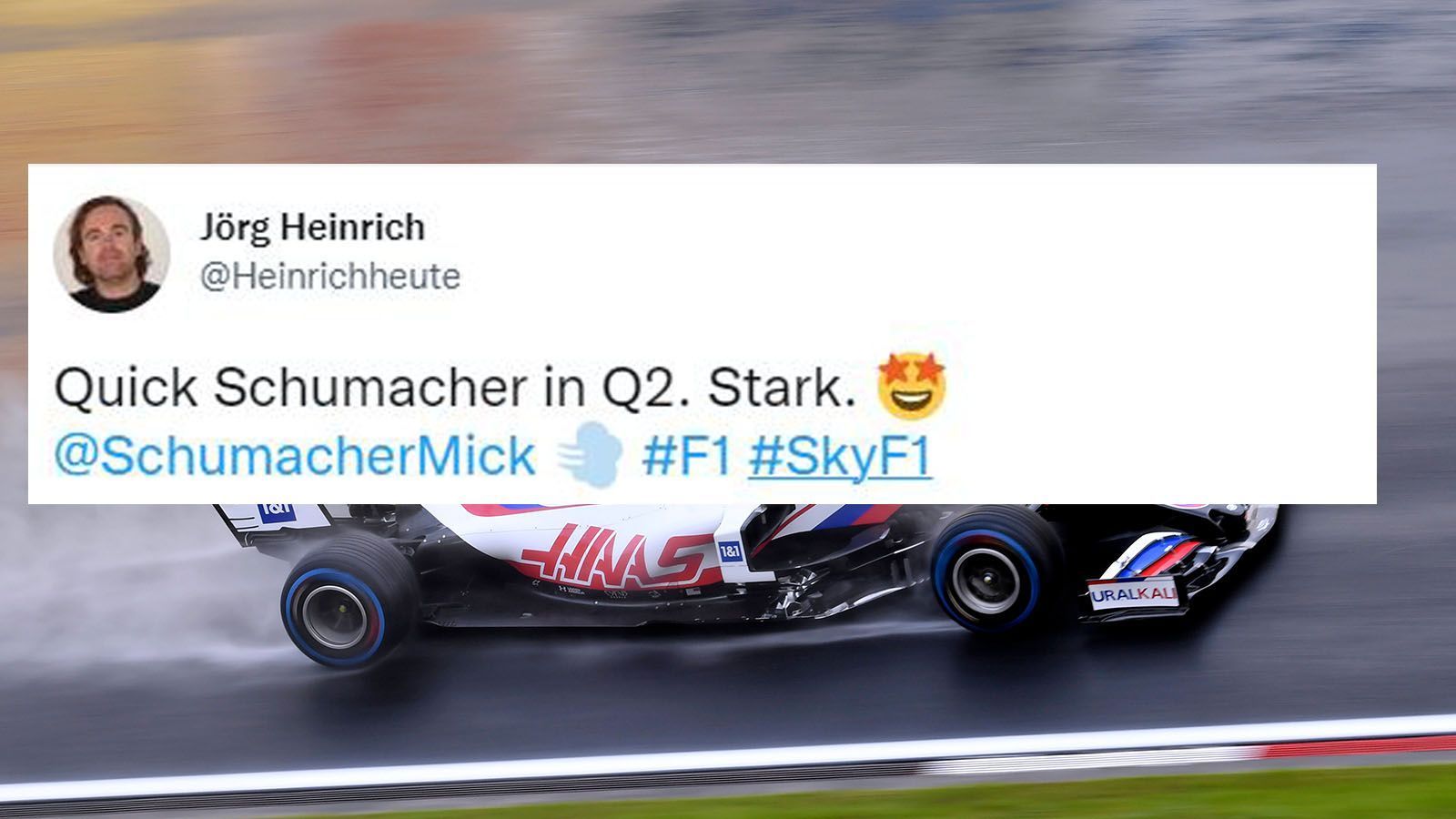 
                <strong>Die Netzreaktionen zum Türkei-Qualifying</strong><br>
                Der schnelle Schumacher, in Anlehnung an Ex-Pilot Nick Heidfeld.
              