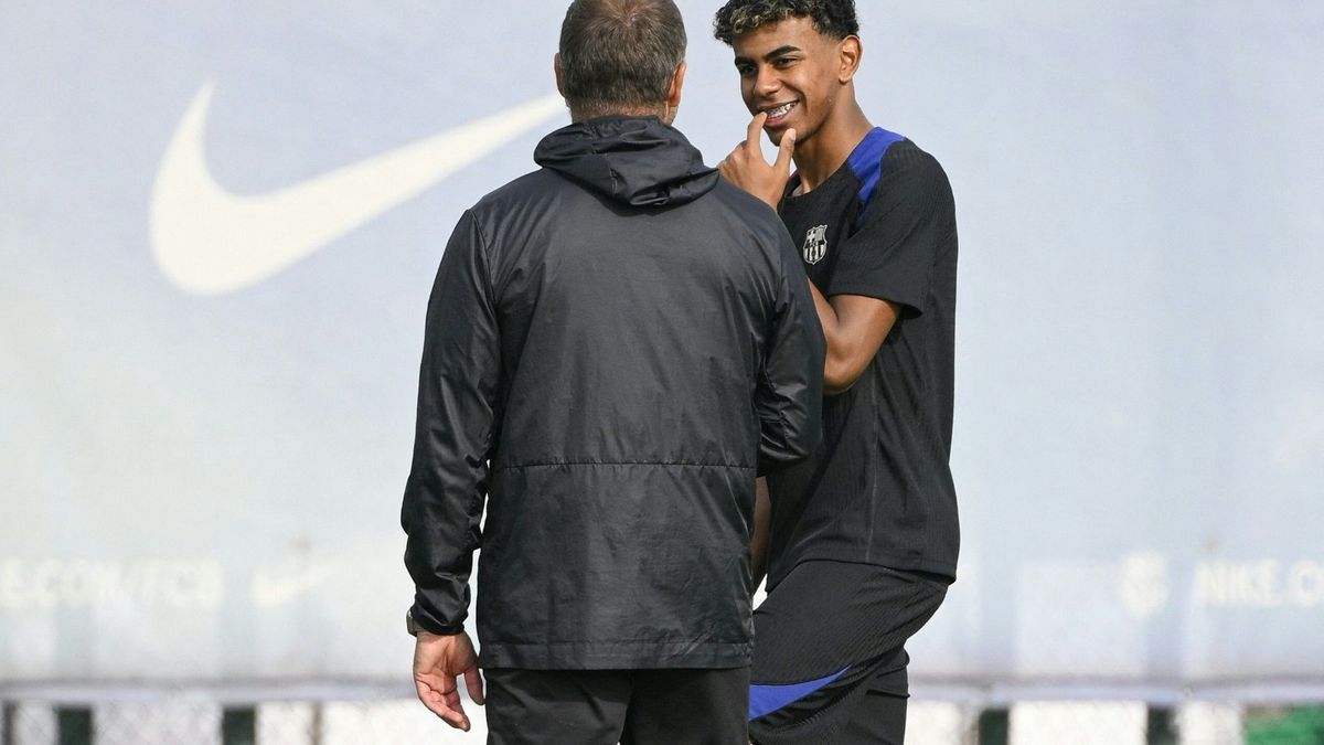 Reden viel: Hansi Flick und Lamine Yamal