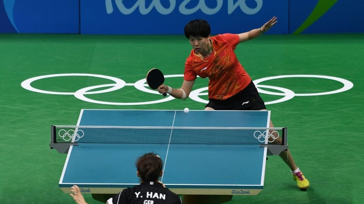 Das DTTB-Team um Han Ying ohne Chance gegen China