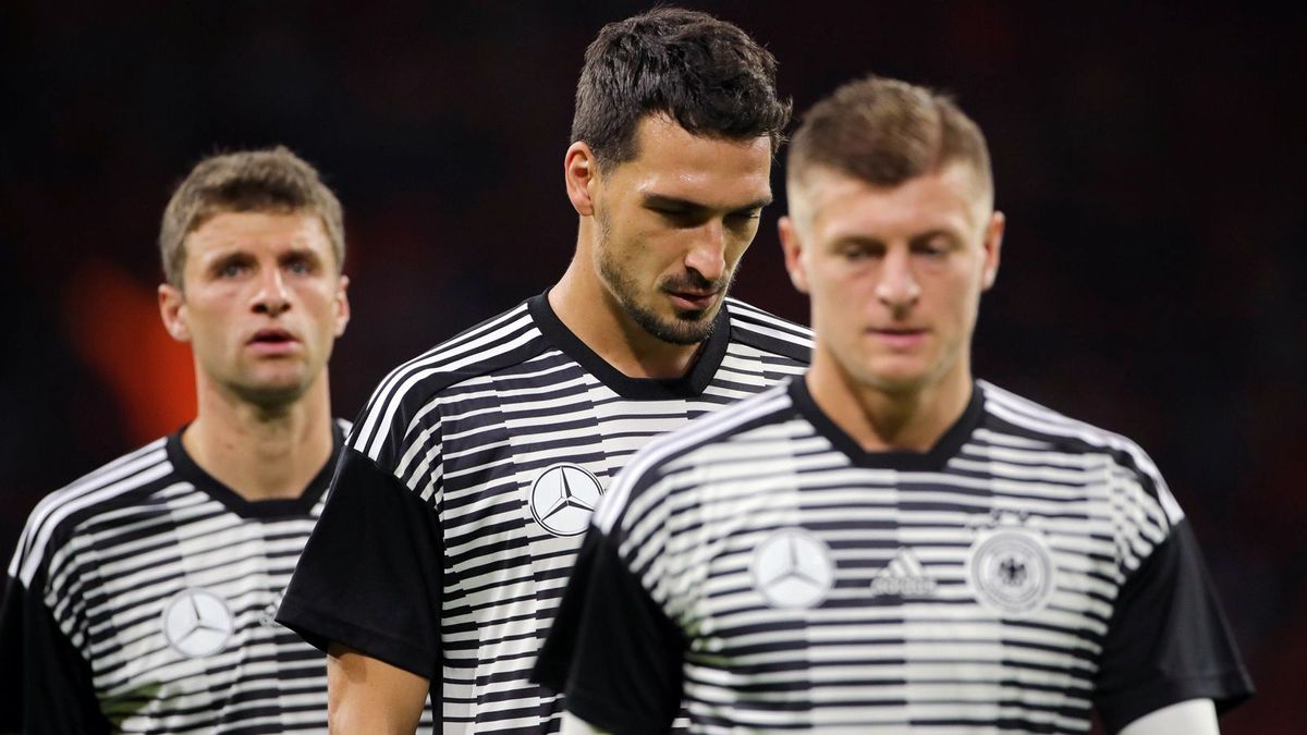 Müller (l.) und Hummels im Dress der Nationalmannschaft