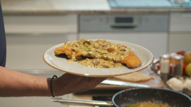 Schnitzel mit Pilzsauce