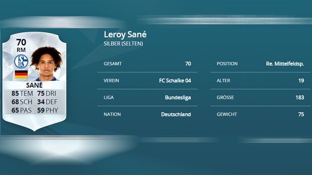 
                <strong>Leroy Sane (FC Schalke 04)</strong><br>
                Leroy Sane. Vergangene Saison: 60. Diese Saison: 70. Differenz: +10.
              