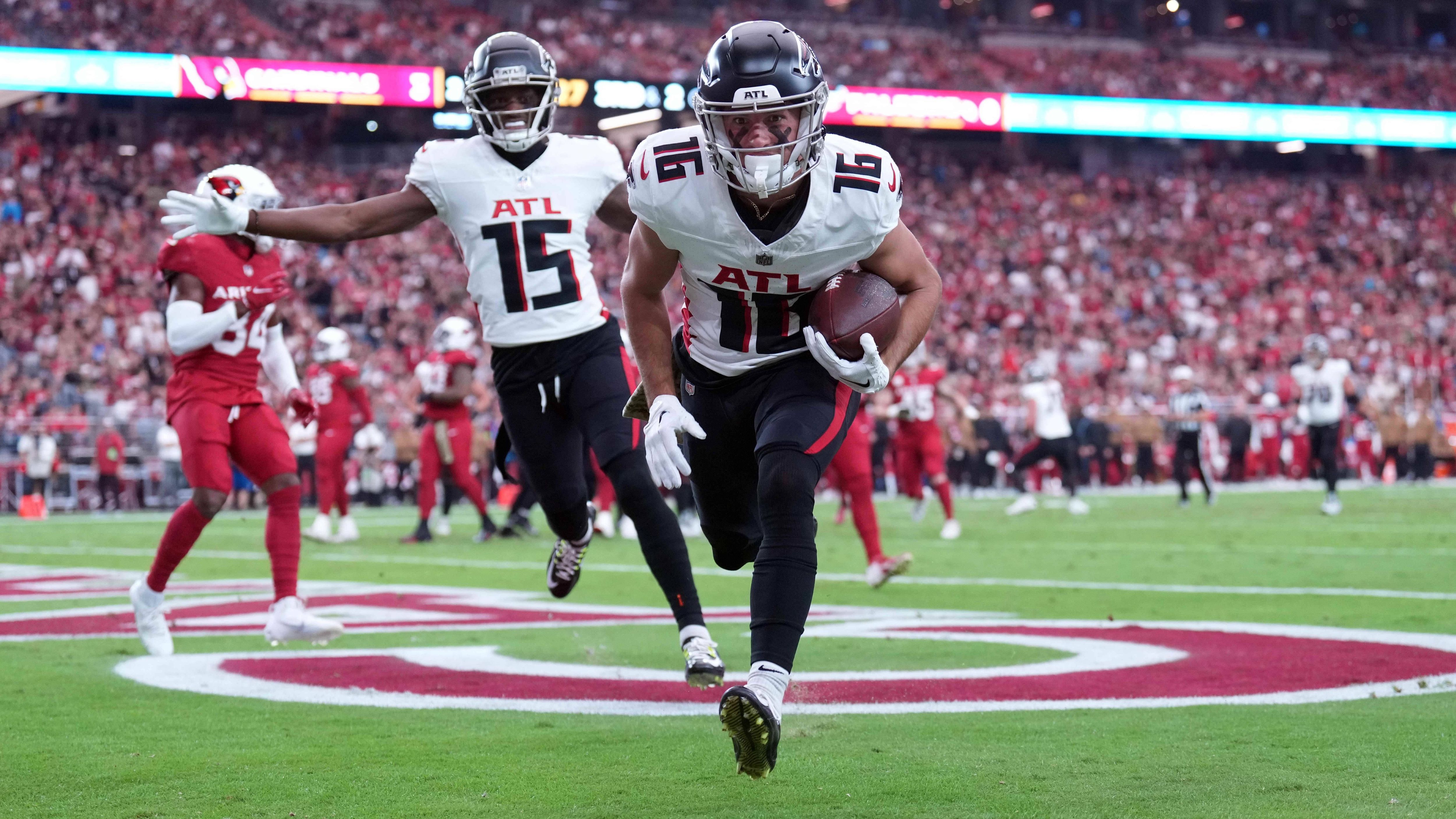 <strong>Atlanta Falcons: 11 Spieler</strong><br>Brijan Robinson (8), Tyler Allgeier (5), Desmond Ridder (5), Kyle Pitts (3), Jonnu Smith (3), Drake London (2), Scott Miller (2), Jessie Bates III (1), Taylor Heinicke (1), Cordarrelle Patterson (1), MyCole Pruitt (1)