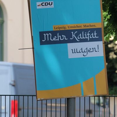 Gefälschte CDU-Plakate in Leipzig