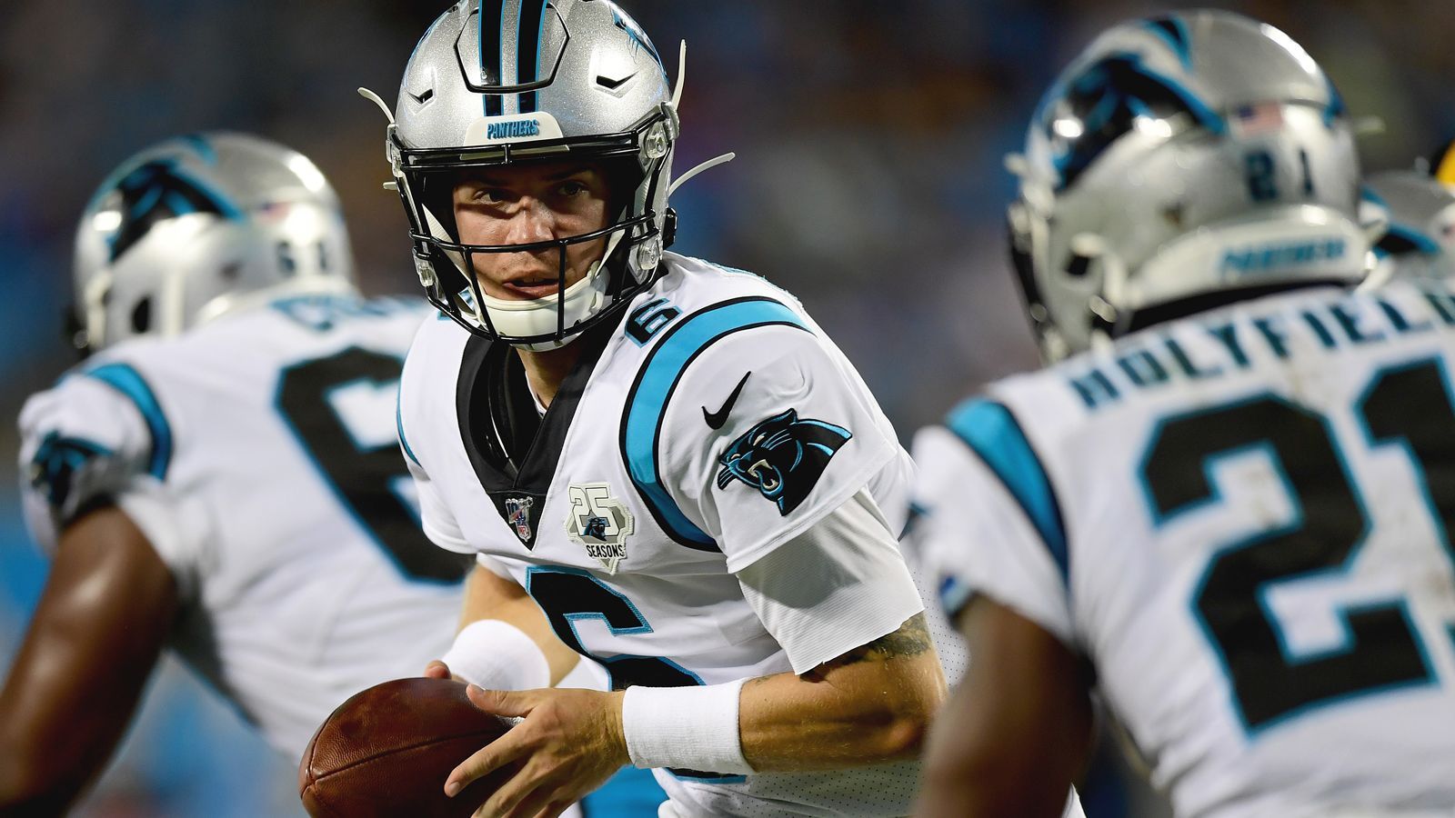 
                <strong>Taylor Heinicke</strong><br>
                Alter: 26Letztes Team: Carolina PanthersFree Agent seit: August 2019In der Liga seit: 2015Spiele in der NFL: 7
              