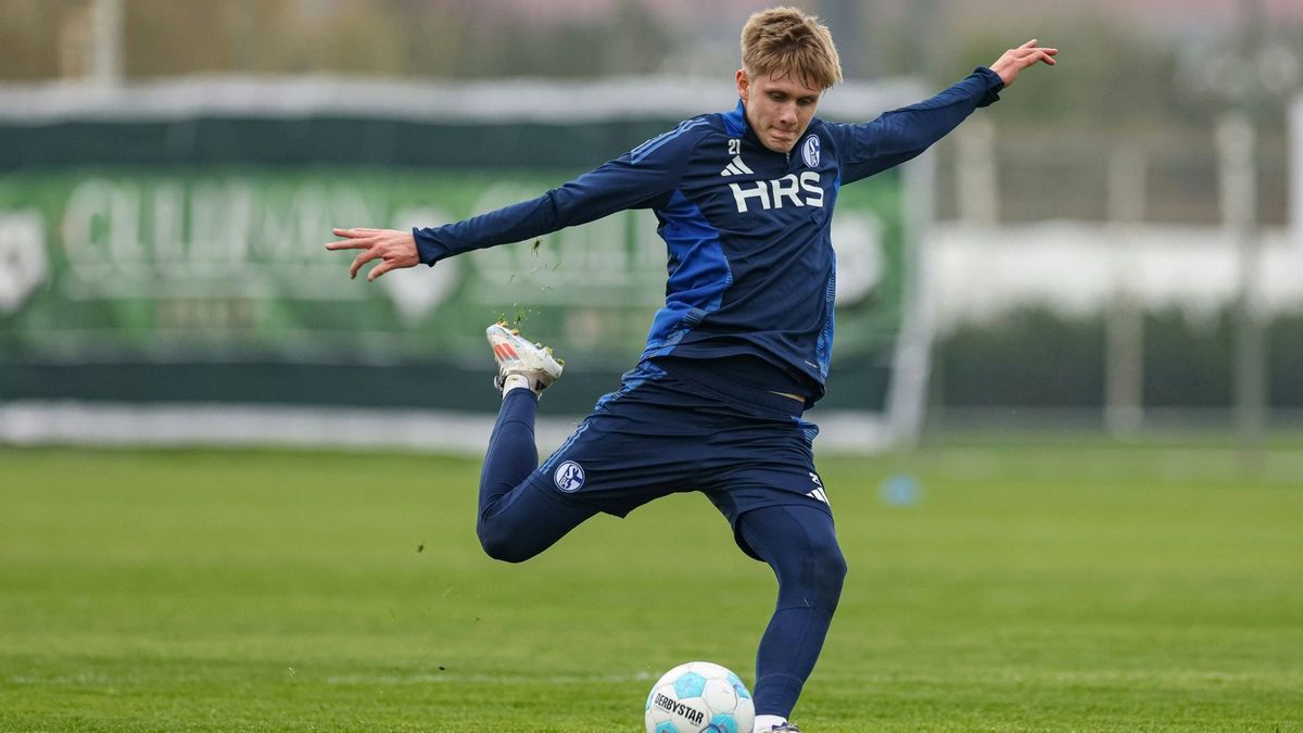 Martin Wasinski beim Training auf Schalke