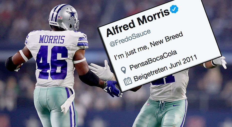 
                <strong>Alfred Morris - @FredoSauce</strong><br>
                
              