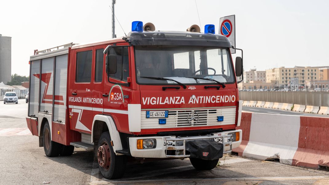 Die italienische Feuerwehr löschte den Brand. (Symbolbild)