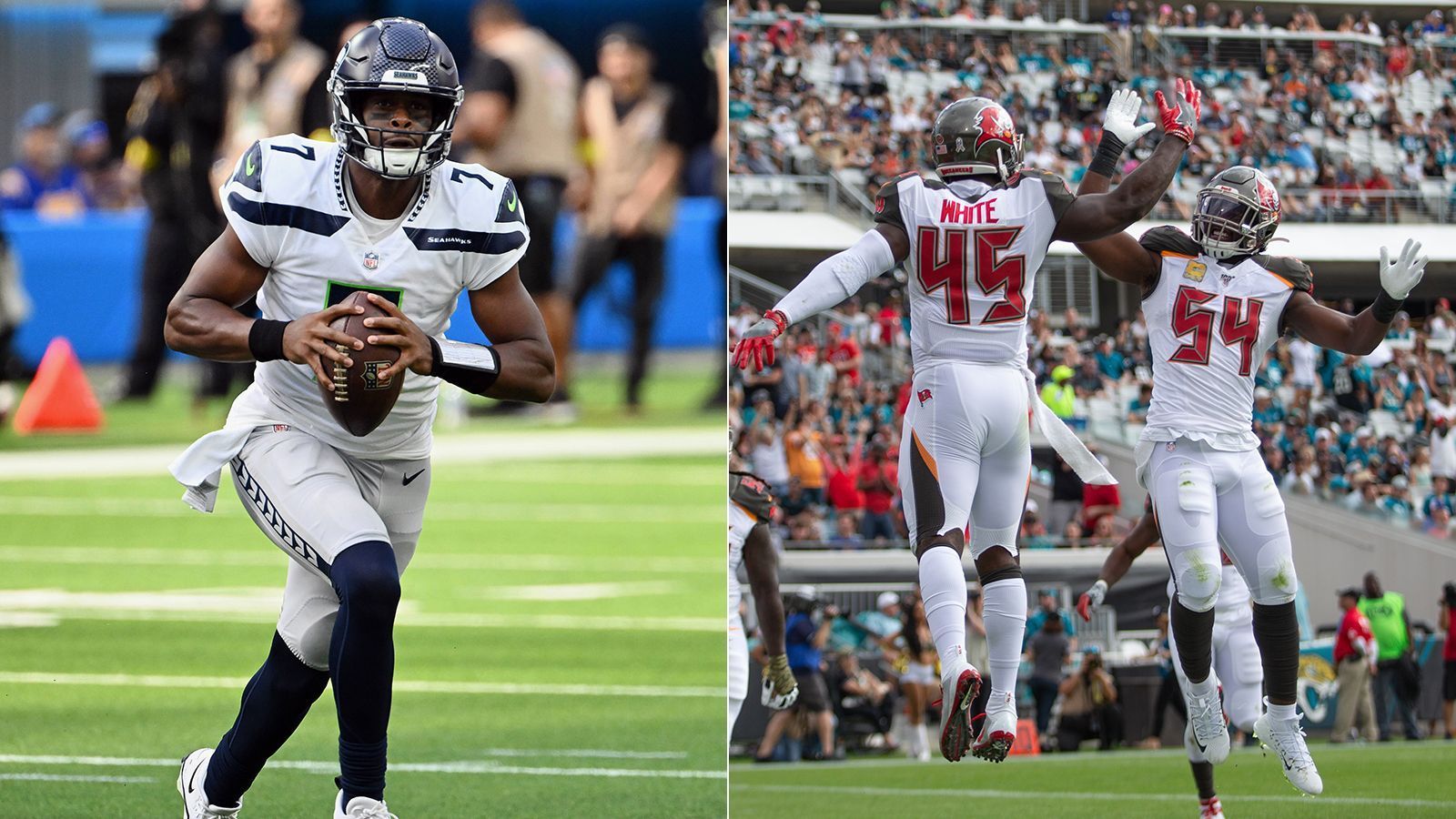 
                <strong>Geno Smith vs. Buccaneers-Linebacker</strong><br>
                Der steile Aufstieg von Geno Smith zum Gesicht der Seahawks-Offensive zählt zu den spannendsten Storylines der aktuellen Spielzeit. Der Routinier punktet besonders mit seinen Fähigkeiten als Pocket Passer, seziert Defensiven im Kurzpassspiel und, wenn sich die Gelegenheit bietet, attackiert er vertikal. Den Luftraum über die Mitte (0-20 Yards Passtiefe) bediente er bisher bei knapp einem Drittel seiner Pässe. In diesem Bereich regeln für die Buccaneers Devin White und Lavonte David den Verkehr. David zählt seit Jahren zu den besten Coverage-Linebackern der Liga, sein kongenialer Partner White ließ allerdings bereits zwei Touchdowns in seiner Deckung zu. 
              