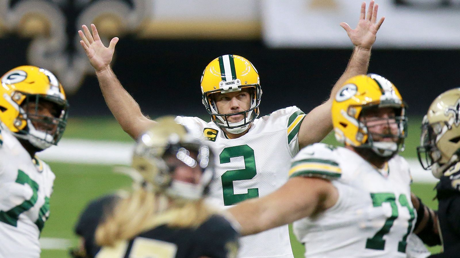 
                <strong>Die meisten verwandelten PAT</strong><br>
                Mason Crosby (Kicker der Green Bay Packers) mit 59 -Die komplette Statistik im Datencenter >>
              