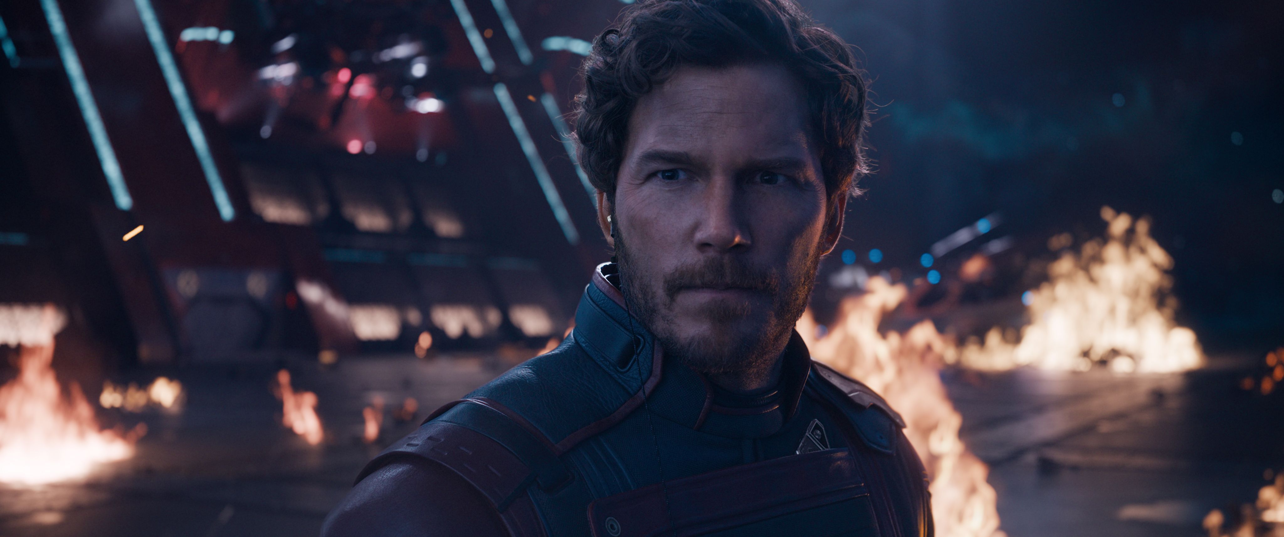 Wird Teil 3 der letzte sein? Chris Pratt als Peter Quill/Star-Lord in "Marvel Studios' Guardians of the Galaxy Vol. 3." (Szenenfoto, © 2022 MARVEL.)