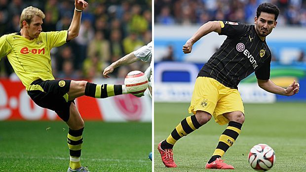 
                <strong>Florian Kringe vs. Ilkay Gündogan</strong><br>
                Defensives Mittelfeld: Florian Kringe vs. Ilkay Gündogan - Man mag es kaum glauben, aber mit acht Vorlagen war Kringe der Top-Vorlagengeber der Borussia! Jedoch kickt ein fitter Gündogan auf einem anderen Niveau und machte, trotz zehn Spielen weniger, acht Scorer-Punkte. Punkt für 2015: 2005 3:4 2015.
              