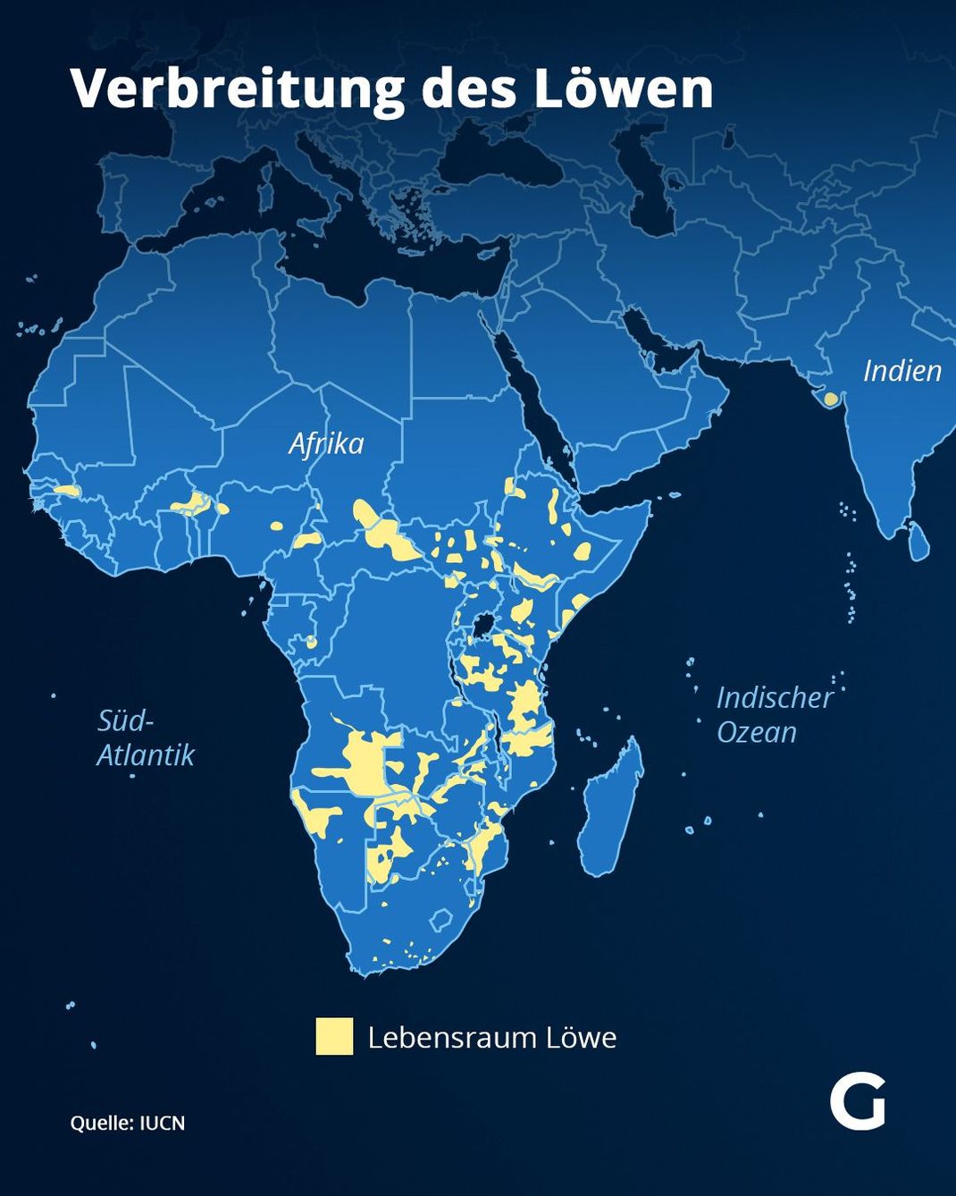 Lebensraum des Löwen