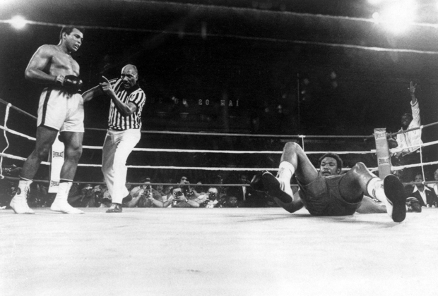
                <strong>Muhammad Ali vs. George Foreman</strong><br>
                Sieg für Ali durch K.o. in der achten Runde.
              