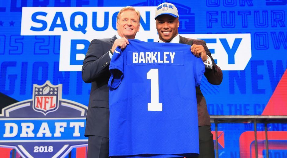 
                <strong>2. Pick - New York Giants: RB Saquon Barkley</strong><br>
                Vierjahresvertrag über 31.200.000 US-Dollar, davon 20.760.000 US-Dollar Signing-Bonus
              