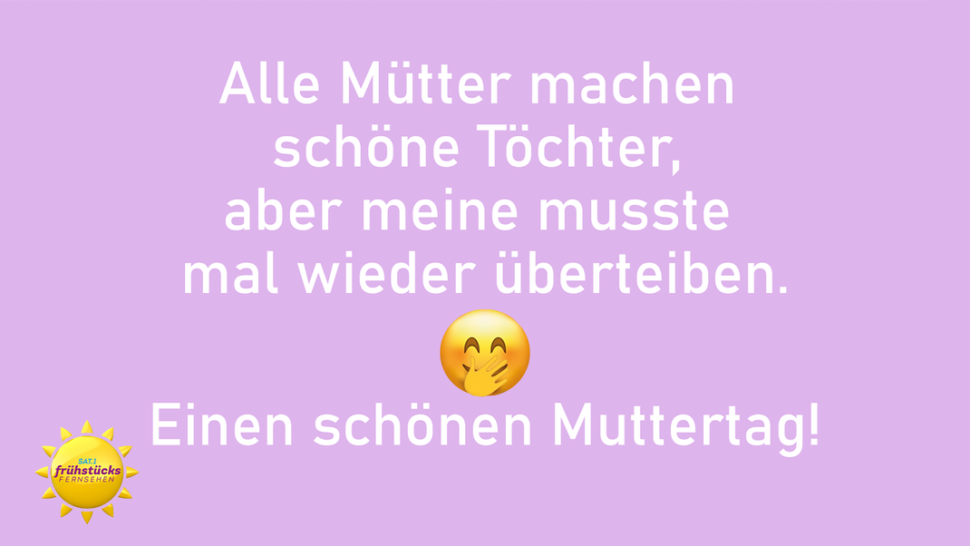 Mit einem lustigen WhatsApp-Gruß erfreust du deine Mama zum Muttertag.