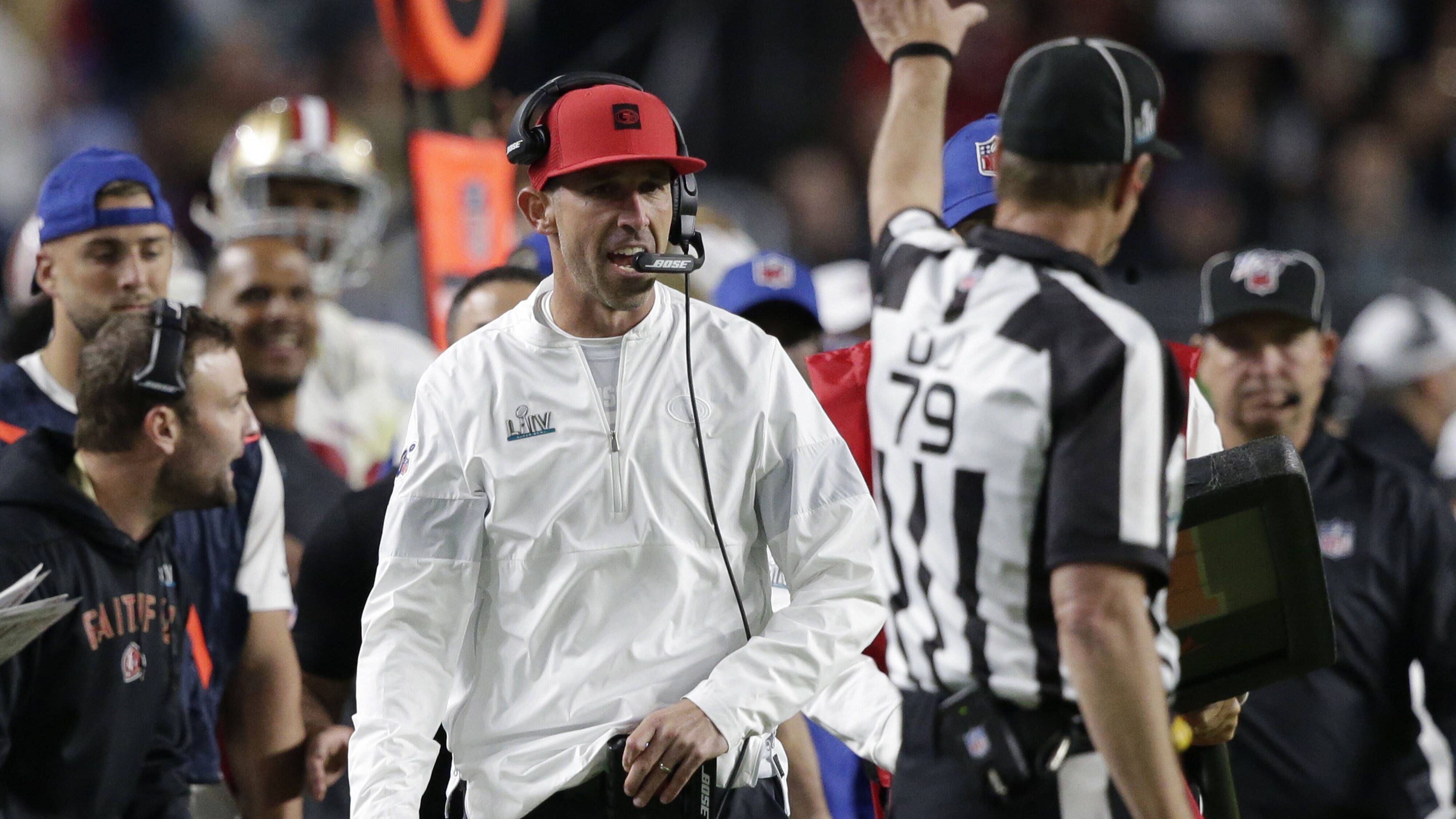 <strong>San Francisco 49ers: Kyle Shanahan</strong><br>Auf das Wiedersehen mit den Chiefs brennt sicherlich auch der Head Coach der 49ers. Shanahan hat nicht nur den Super Bowl vor vier Jahren verloren, sondern auch die beiden folgenden Duelle, jeweils in der Regular Season (2021 mit 16:19 und 2022 mit 23:44).