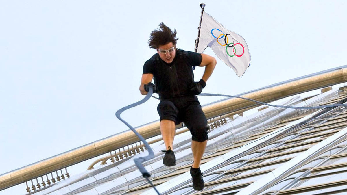 Action-Held Tom Cruise hat großes vor: Er will sich zur Schlusszeremonie der Olympischen Spiele vom Dach des Stade de France mit der Olympischen Flagge abseilen - und das ist nur der Anfang.