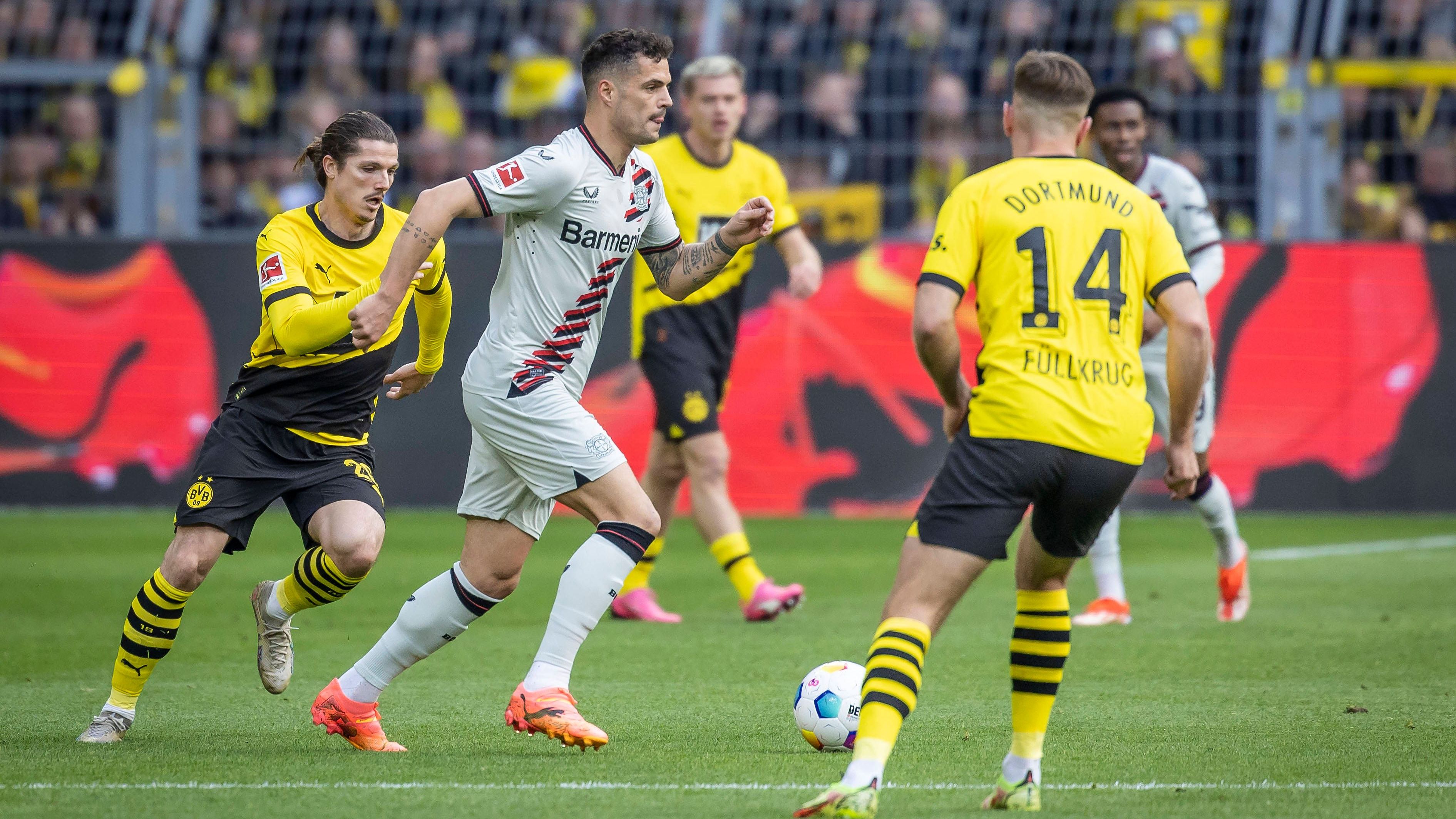 <strong>Granit Xhaka (Bayer Leverkusen)</strong><br>Der Schweizer hat gewohnt sehr viele Ballkontakte, ist jederzeit anspielbar und überrascht den Gegner immer wieder mit genialen Pässen. In der 68. Minute leitet er mit einem spektakulären hohen Ball eine Großchance ein. <strong><em>ran</em>-Note: 2</strong>