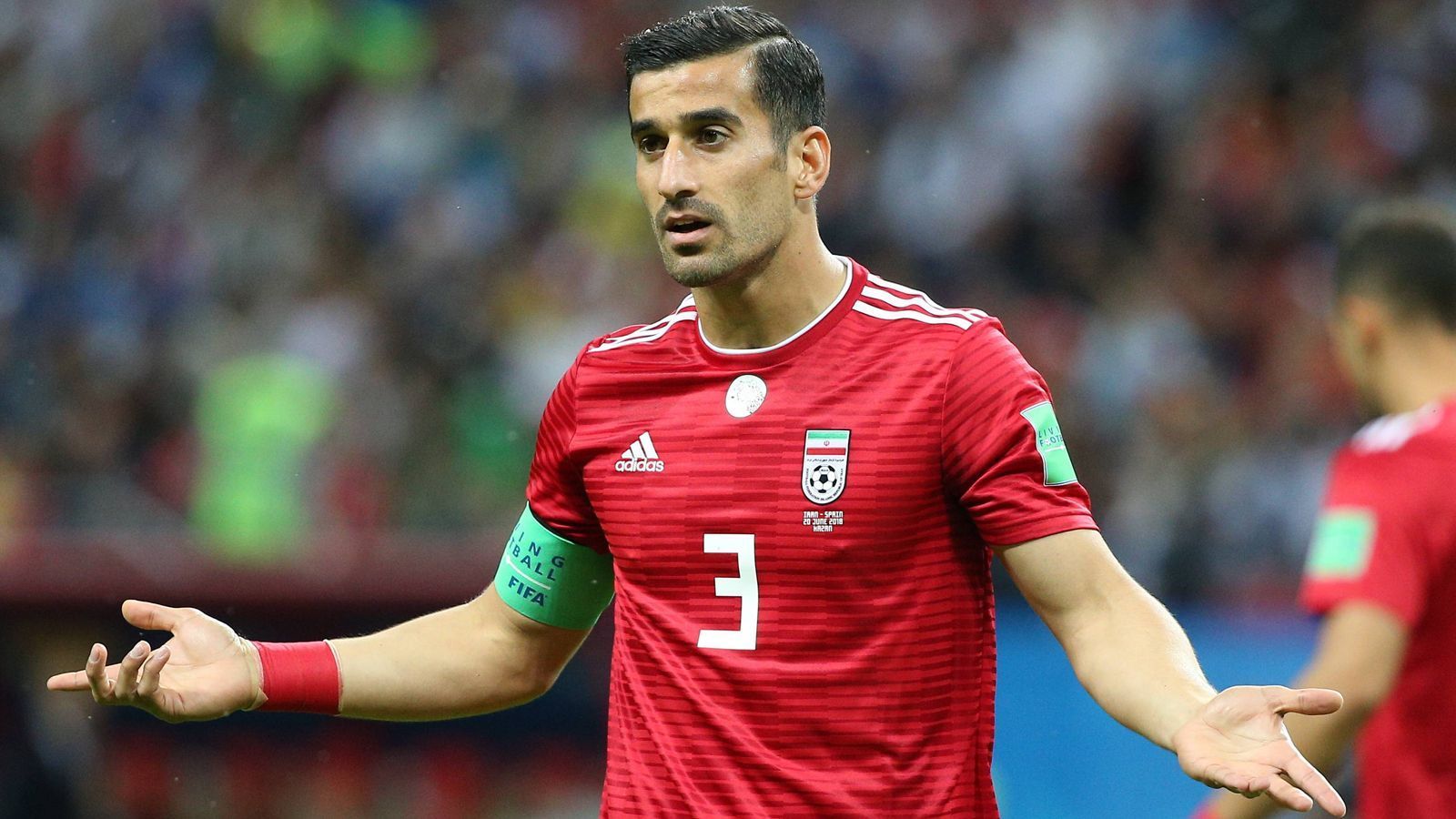 
                <strong>Iran: Ehsan Hajsafi - Gruppe B</strong><br>
                &#x2022; Aktueller Verein: AEK Athen<br>&#x2022; Länderspiele: 114<br>&#x2022; Vorgänger bei der WM 2018: Ehsan Hajsafi<br>
              