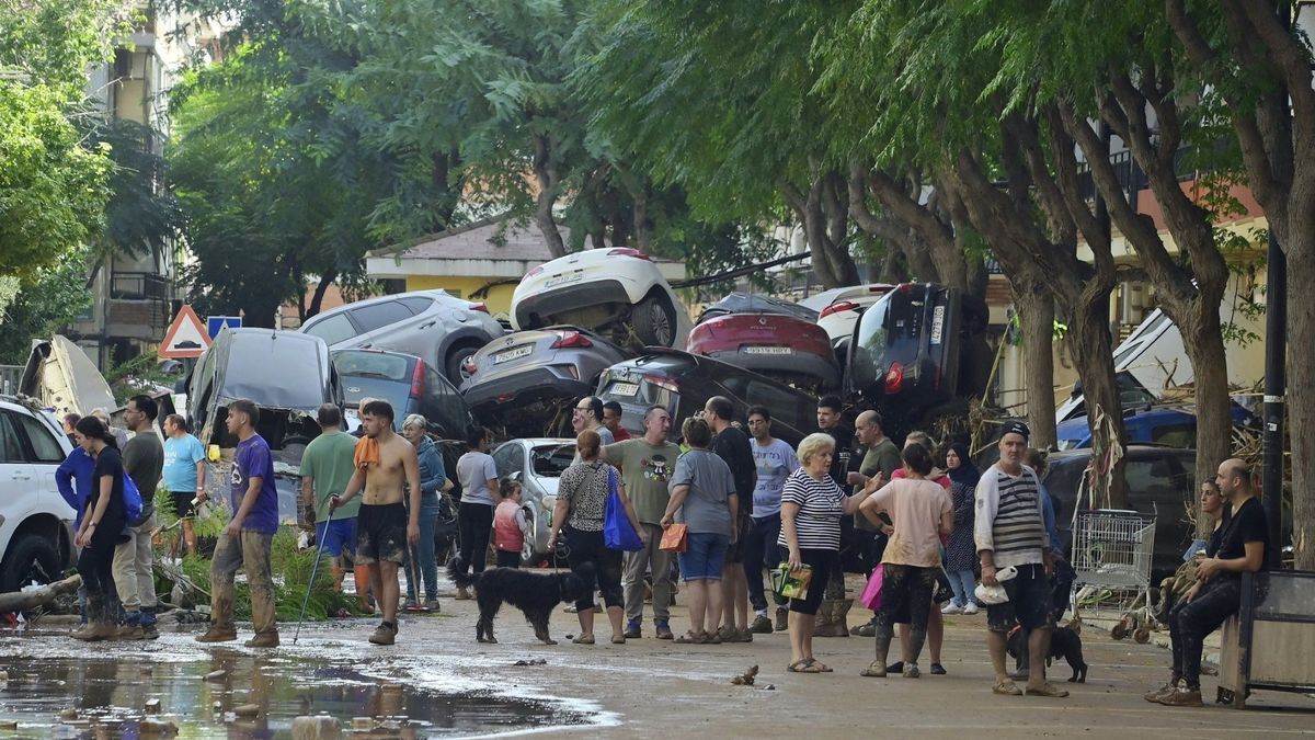 Nach der Katastrophe: Einwohner in der Region Valencia