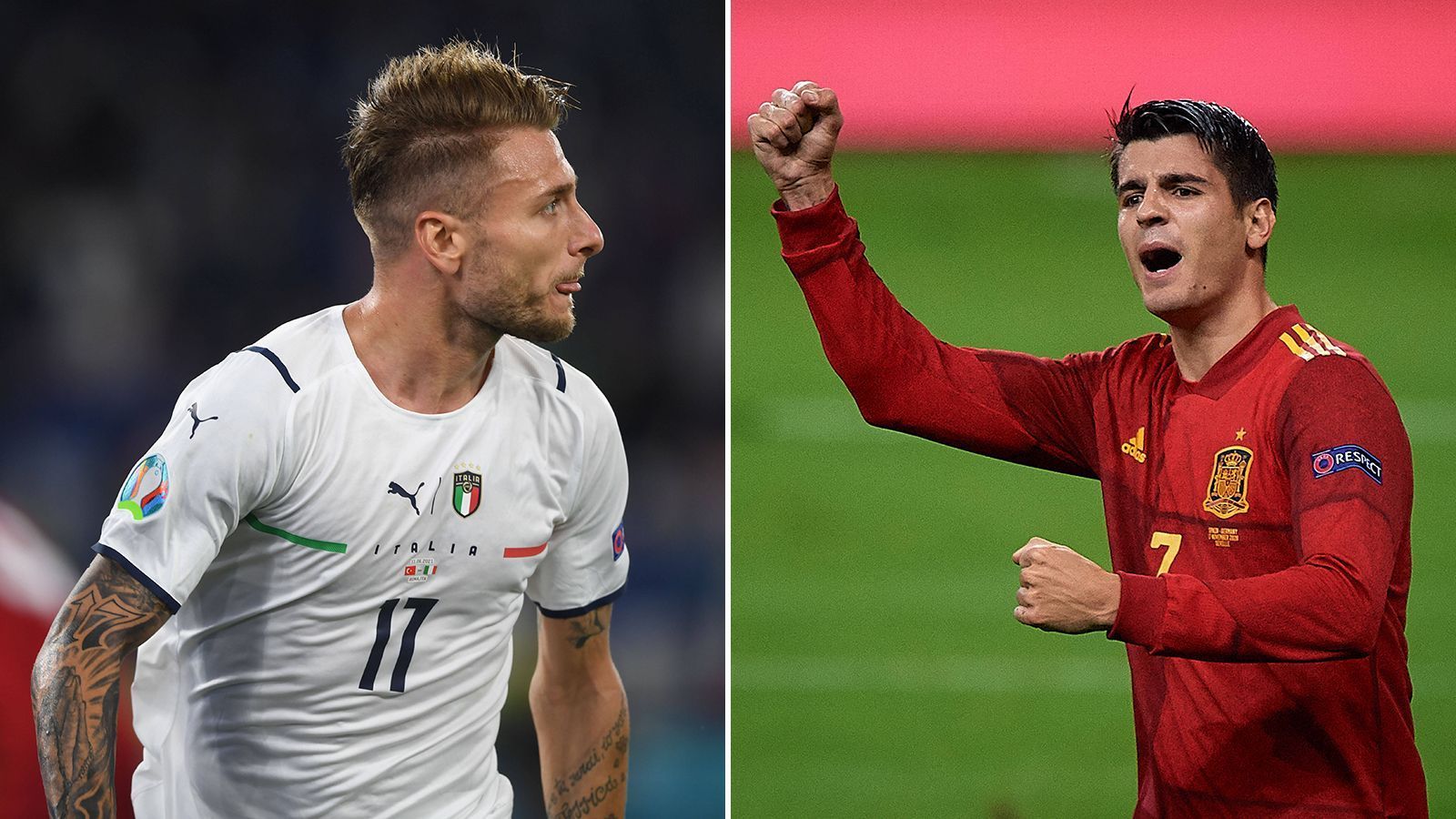 
                <strong>Sturm: Ciro Immobile vs. Alvaro Morata</strong><br>
                Aufgrund der Leistungen in den vergangenen Saisons müsste Italiens Sturmspitze Immobile diesen Punkt eigentlich locker holen, doch nach den Leistungen von Morata beim aktuellen Turnier hat sich das Blatt gewendet. Trotz massiver Kritik der Fans zeigt sich der Spanier kampfesmutig und erzielte gegen Polen und Kroatien zwei überlebenswichtige Tore. Immobile erzielte in den letzten beiden Spielzeiten bei Lazio Rom 64 Tore, doch bei der EM tut sich der 31-Jährige teilweise noch etwas schwer. Aber auch ihm gelangen schon zwei Turniertreffer. Unterm Strich ein gerechtes Unentschieden. Und somit gewinnt Italien den Head-to-Head-Vergleich am Ende doch relativ klar. Endstand: 10:7.
              