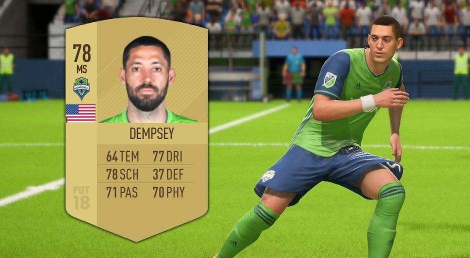 
                <strong>Clint Dempsey – Seattle Sounders FC</strong><br>
                Gesamtbewertung: 78
              