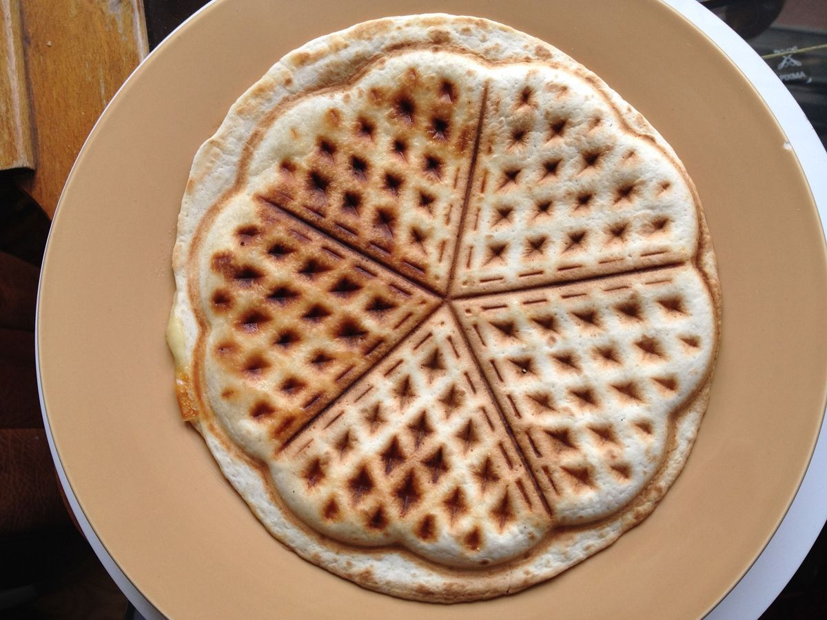 Gewaffelte Quesadilla