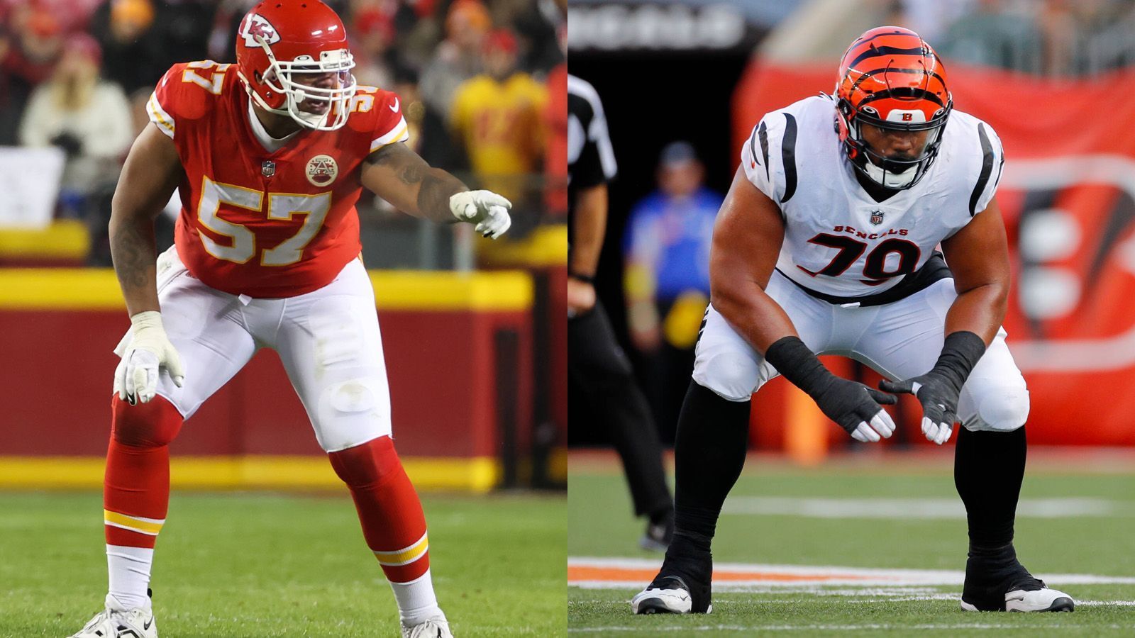 
                <strong>Offensive Line</strong><br>
                Burrow hat Mahomes in den letzten Begegnungen vor allem auch deshalb übertroffen, weil die O-Line Burrow weitestgehend eine saubere Pocket garantieren und dem Playmaker ausreichend Zeit verschaffen konnte. Vor dem Titel-Duell fallen bei den Bengals mit Alex Cappa und Jonah Williams zwei wichtige Spieler aus, nachdem sie in der Divisional Round ebenfalls bereits zuschauen mussten. Dennoch steht die Bengals-Line im Vergleich zu den Vorjahren trotz der Ausfälle deutlich besser. Mehr als zwei Sacks musste Quarterback Burrow in den vergangenen zehn Spielen nur ein Mal einstecken, in der Wild Card Round gegen die Baltimore Ravens (4 Sacks). Ganz anders sieht es bei den Chiefs aus. Sollte Mahomes doch noch Probleme in Sachen Beinarbeit haben, wird seine O-Line umso mehr ackern müssen - einerseits in Sachen QB-Protection, andererseits im Blocking für das Laufspiel. Dass sie das kann, zeigt das "ESPN"-Ranking vor der Saison: Da galt die Chiefs-Line als das Beste, was die NFL zu bieten hat. Das spricht für sich. 2:3, Punkt für Chiefs
              