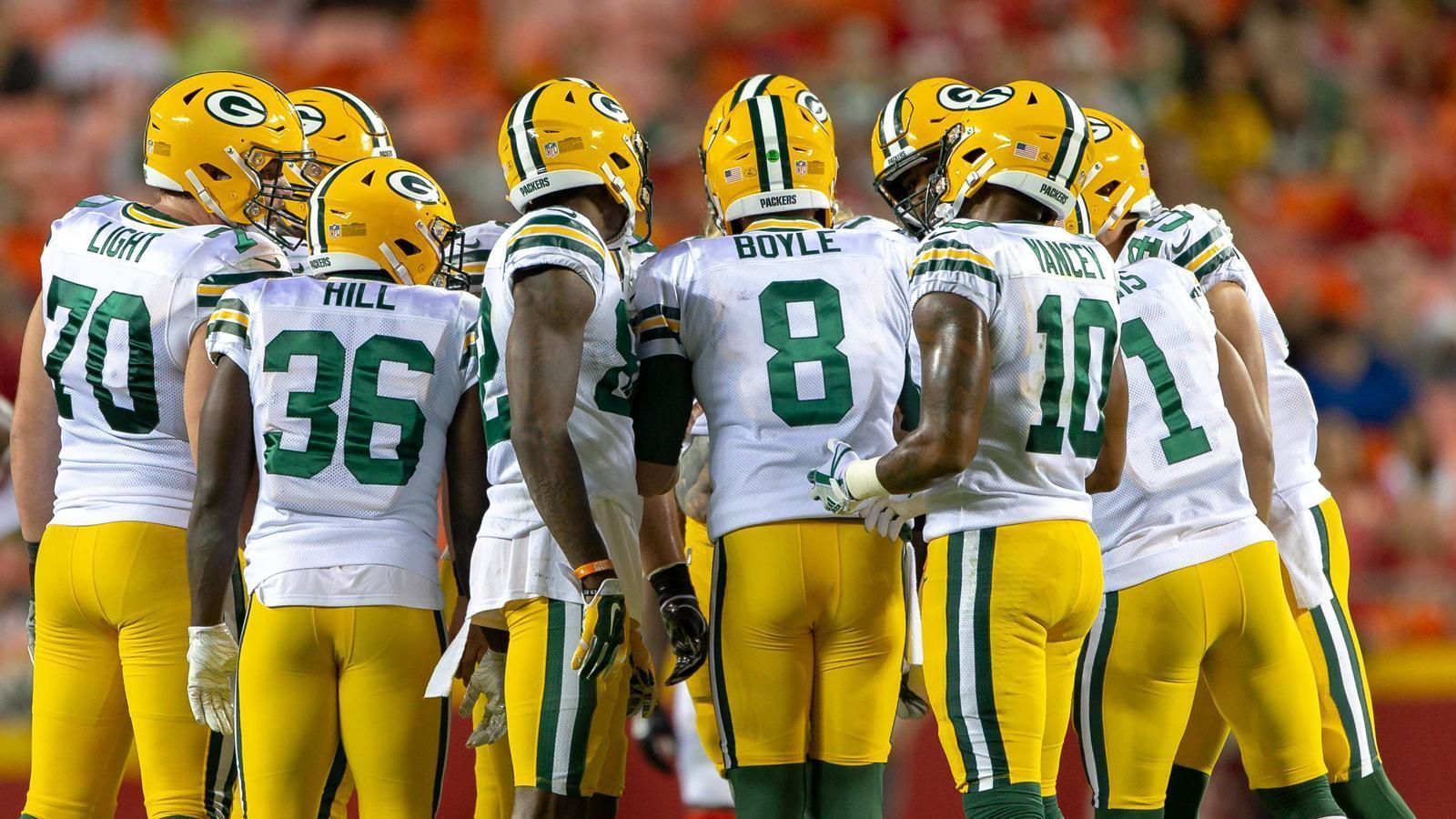 
                <strong>Green Bay Packers</strong><br>
                Die Green Bay Packers ernennen ihre Team-Kapitäne wöchentlich neu.
              