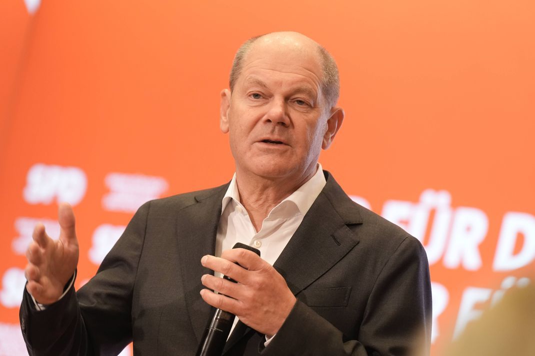 Bundeskanzler Olaf Scholz reist für den Wahlkampf nach Erfurt.