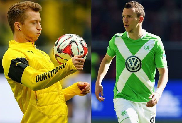 
                <strong>Marco Reus vs. Ivan Perisic</strong><br>
                Verletzungen, Führerschein-Affäre, Krise mit dem BVB - die Saison für Marco Reus begann mit einigen Probleme, endete jedoch versöhnlich. Er spielte eine gute Rückrunde und verlängerte in Dortmund. Sein ehemaliger Mitspieler Perisic kann da nicht mithalten. Zwischenstand: 6:7.
              