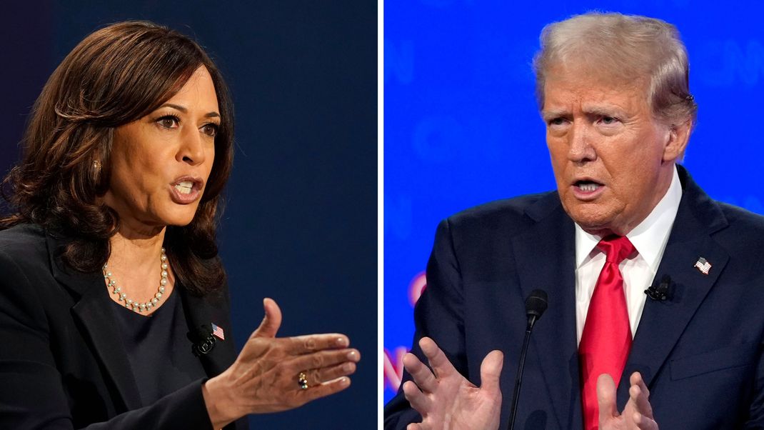 Kamala Harris und Donald Trump liefern sich am 10. September (Ortszeit) das erste TV-Duell.