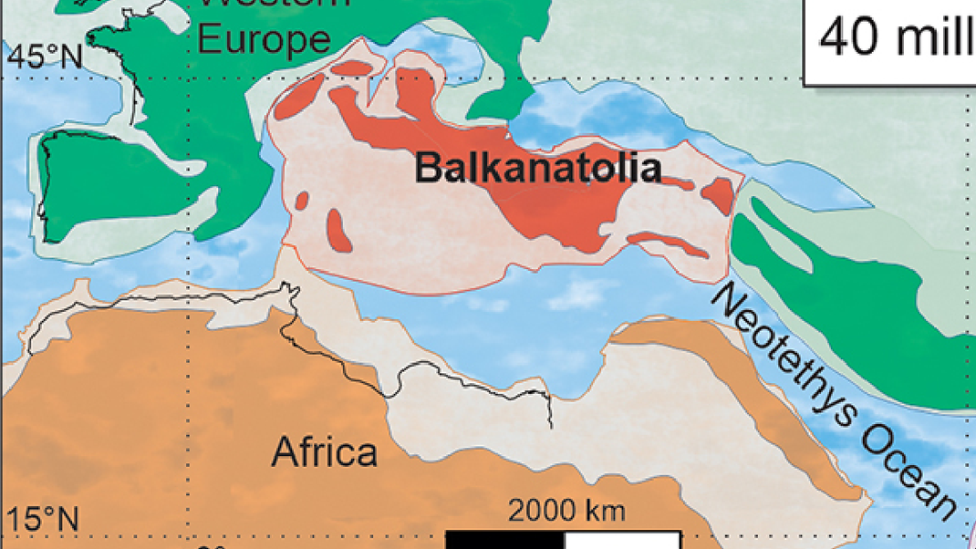 Forscher:innen haben den 40 Millionen Jahre alten Kontinent "Balkanatolia" zwischen Asien und Europa wiederentdeckt.